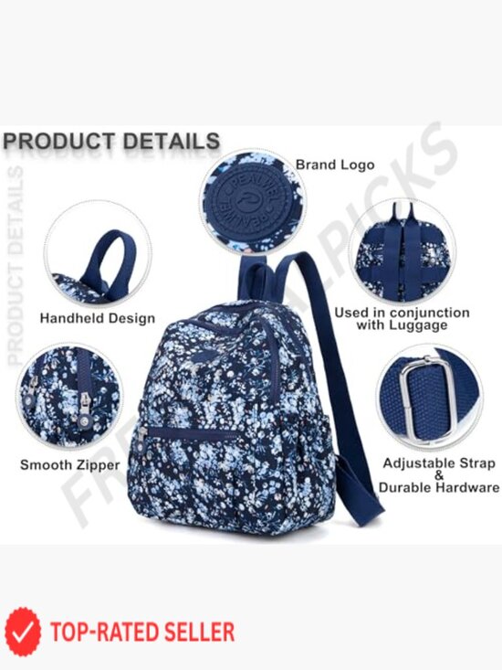 Mini Backpack Purse for Women Small Nylon Anti Theft Travel Bag main image 5